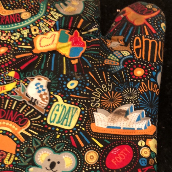 Australia G’Day Oven Mitt Outside Cotton, inside polyester. Sydney - Picture 9 of 10